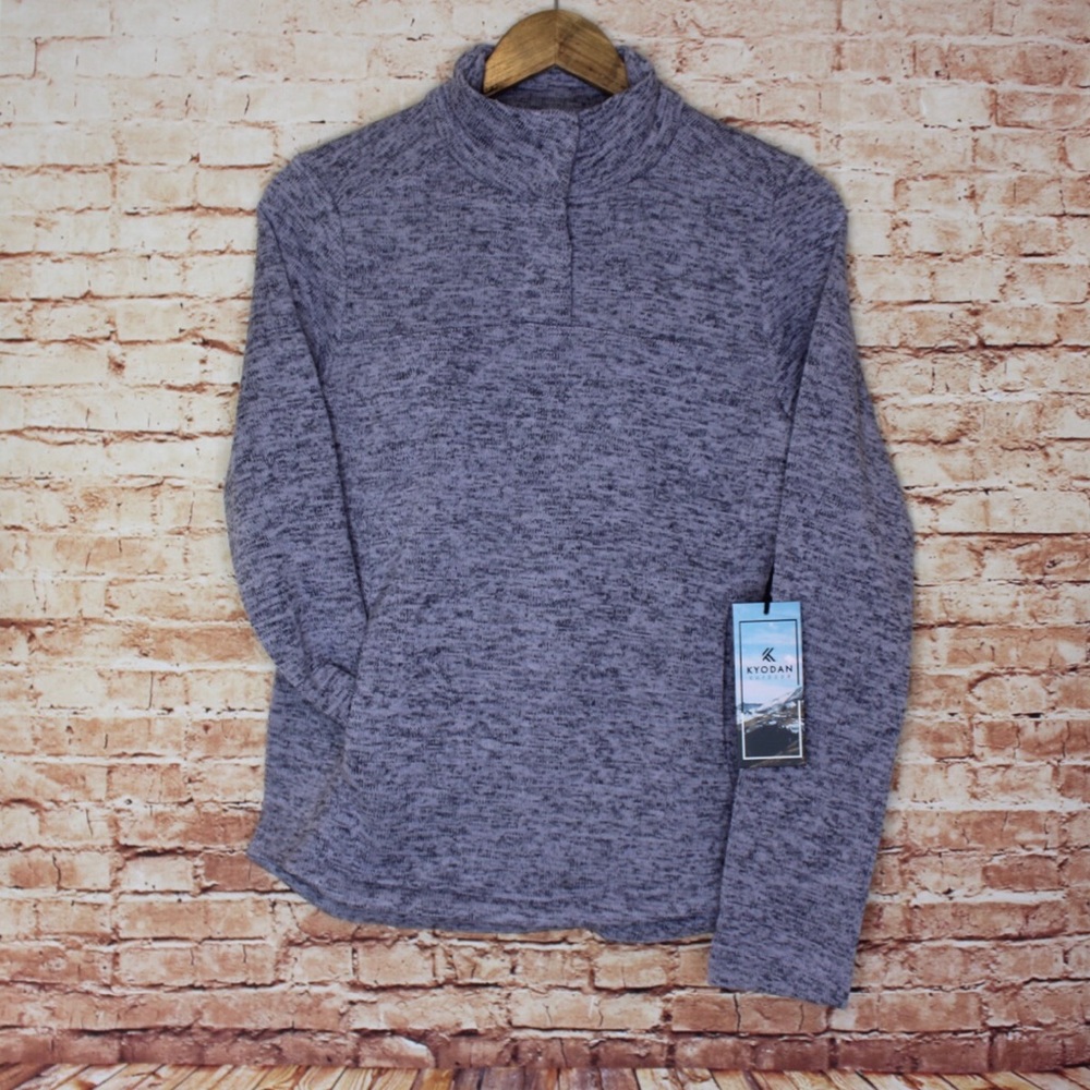 Kyodan Purple Activewear Pullover Kangaroo Pocket